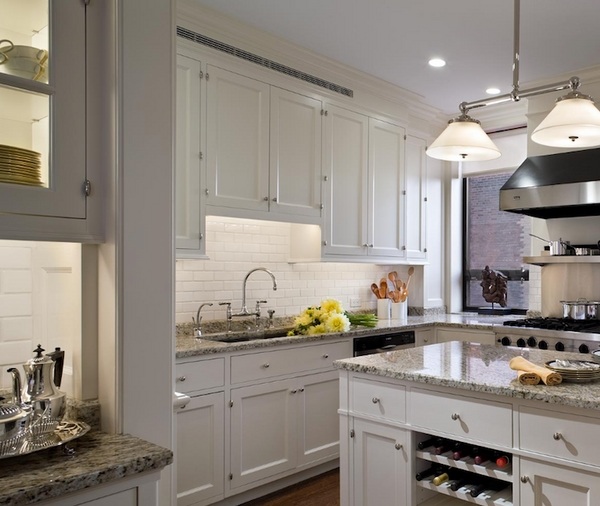 white-kitchen-cabinets-gray-granite-countertops-modern-kitchen