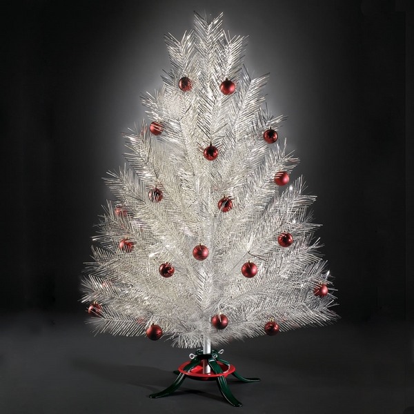 20 silver Christmas trees ideas aluminum christmas tree vintage decoration