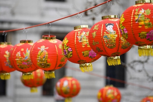 Chinese traditional decorations red lanterns