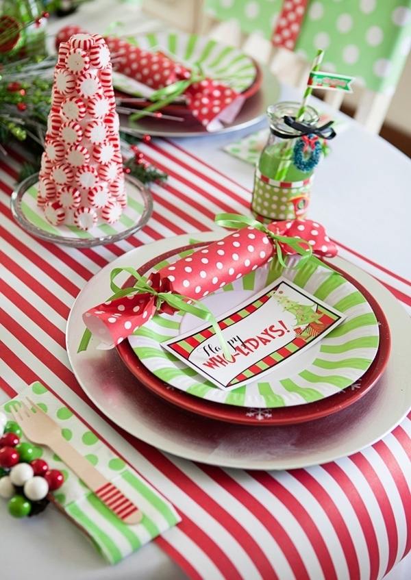 Christmas party themes for kids Candy land table
