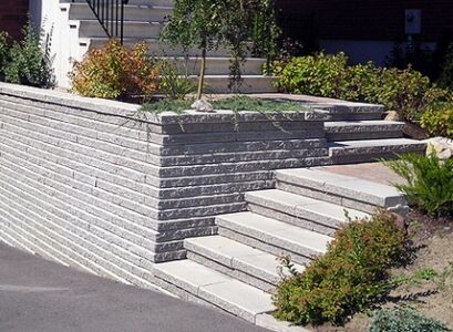 Concrete-blocks-retaining-walls-design-ideas-front-yard-landscaping-ideas