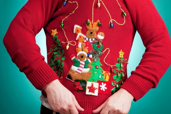 DIY ugly Christmas sweater ideas christmas sweater with lights