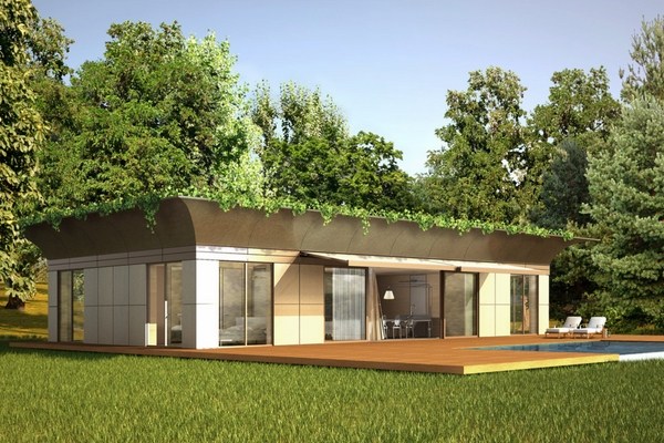 Modern prefab home design ideas wooden patio deck