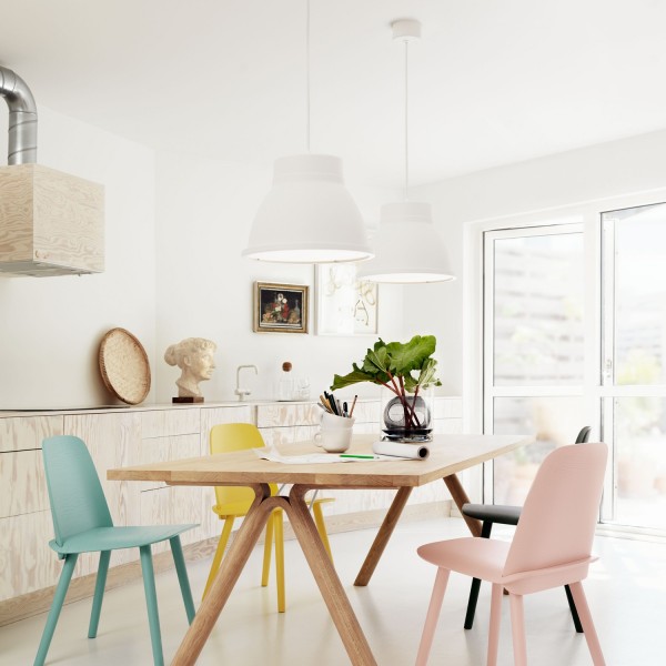 Nordic style furniture ideas wood table dining chairs pastel colors