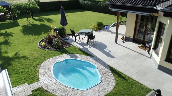 Small inground pools garden design ideas patio deck