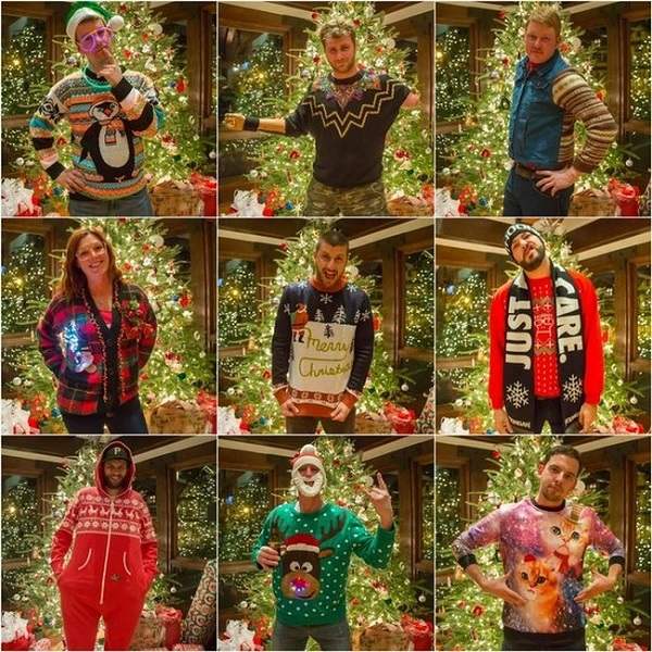 Ugly Christmas sweater ideas celebrities DIY ideas
