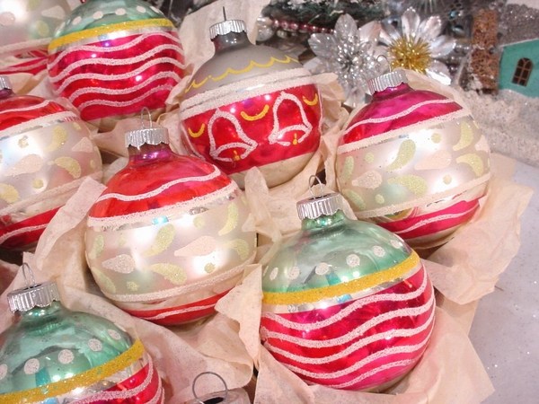  Christmas ornaments glass balls handmade tree ornaments
