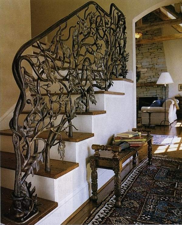 amazing ornate iron staircase