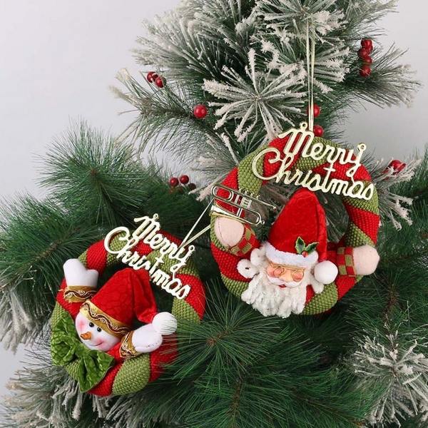 christmas door decorations hanging decoration Santa Claus snowman