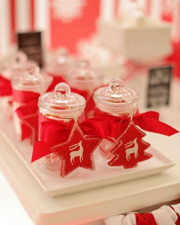 red white colors theme party favors ideas 