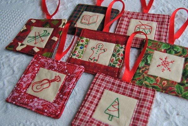 christmas sewing homemade tree ornaments 