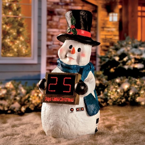 yard decorations snowman countdown to christmas