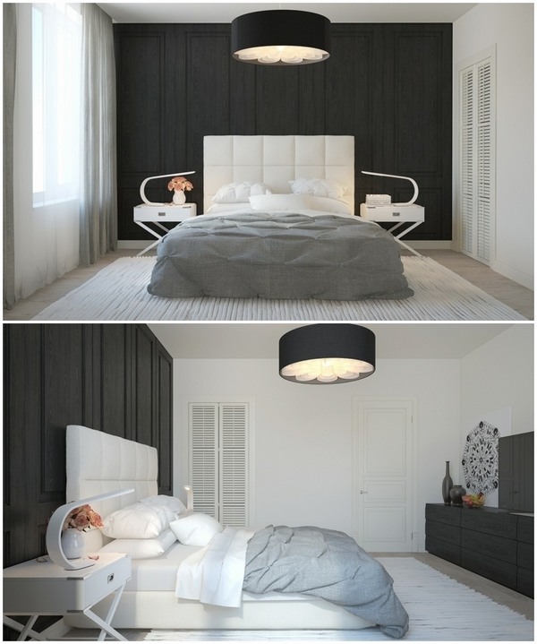  bedroom decoration black and white