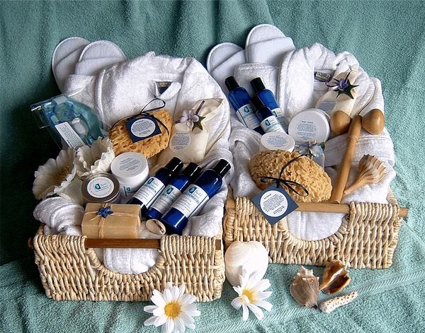 elegant gift basket ideas spa products