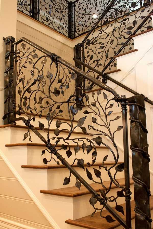 exclusive iron banister ideas interior staircase home decor