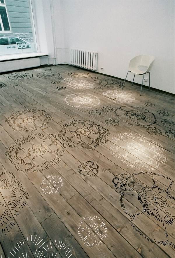 Unique Floor Decor Ideas Tips And, Stenciled Hardwood Floors
