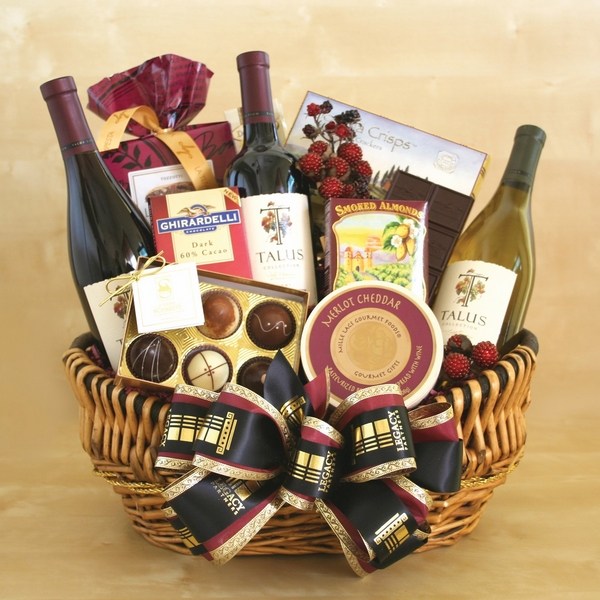gift basket ideas business partners wine chocolates