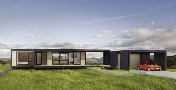 green architecture prefab homes modern desgin