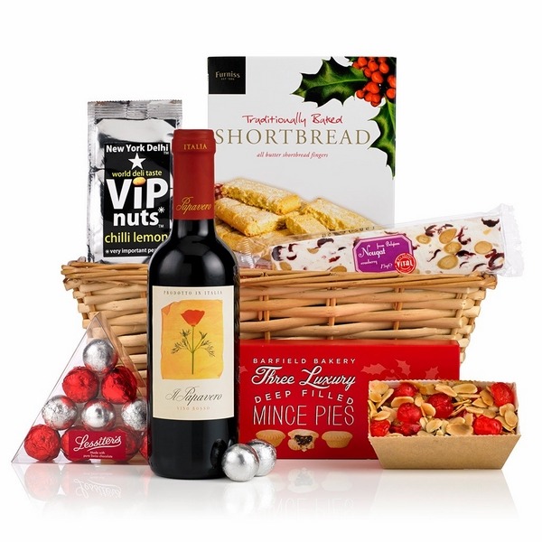luxury gift basket christmas gift ideas wine sweets