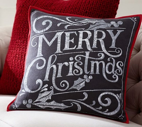merry pillow modern pillows with text ideas