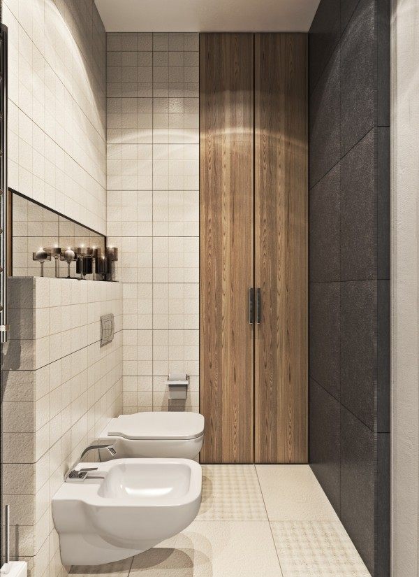modern bathroom design simple interior black white colors
