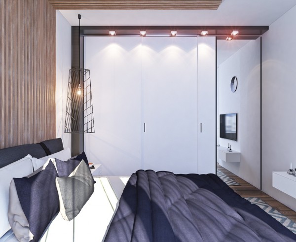 modern bedroom lighting contemporary apartment design