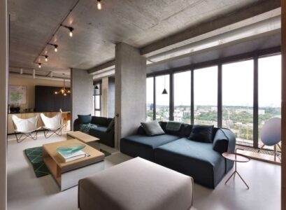 modern-loft-apartment-design-open-floor-plan-glass-wall