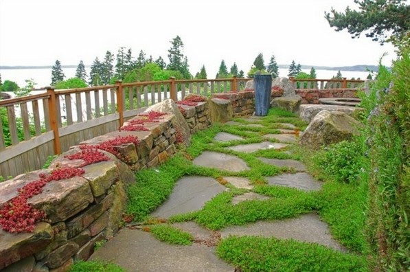 natural stone retaining ideas garden path design 