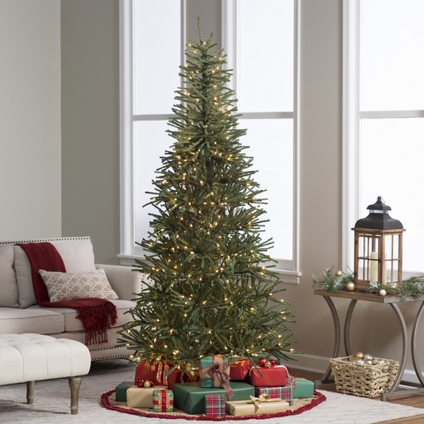 pre lit artificial-christmas-tree-ideas-narrow-christmas-tree-ideas small living room decor