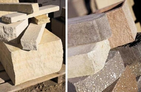 retaining wall blocks sandstone blocks garden materials