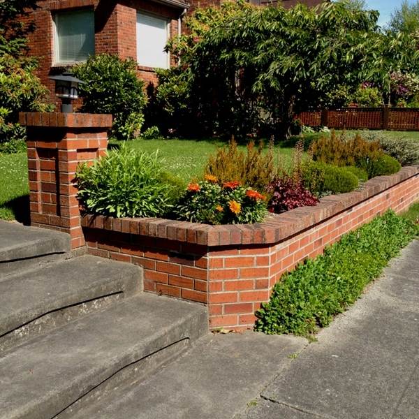 Garden Brick Wall Design Ideas Windowsunity