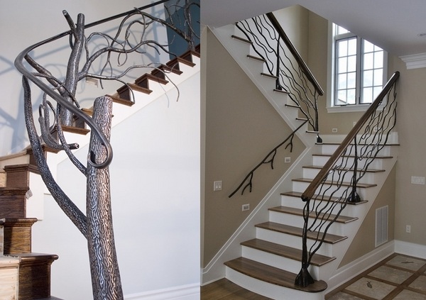 tree shape interior staircase ideas