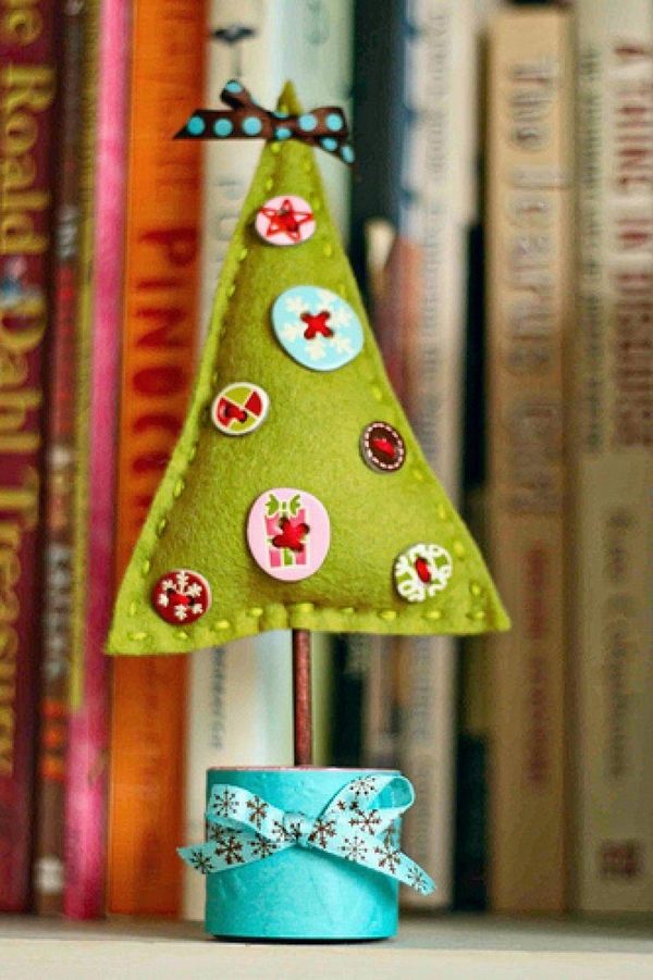 small sewing felt crafts christmas decoration ideas