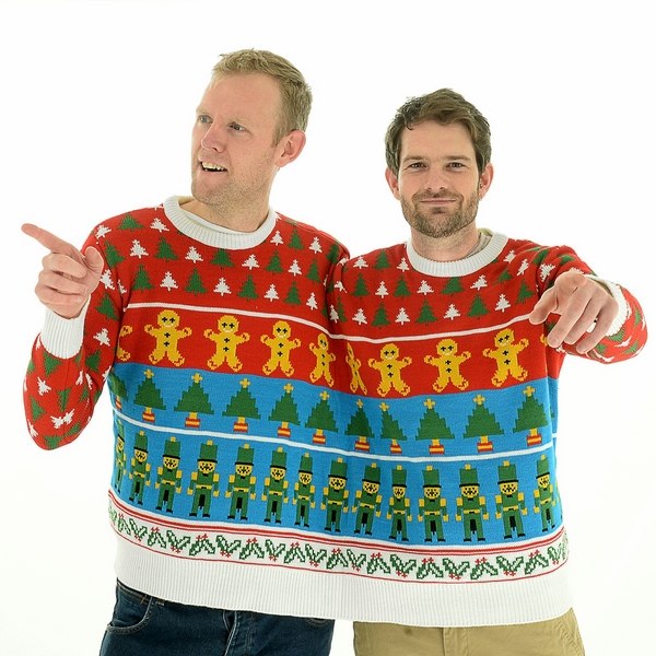 sweater for 2 people funny gift 