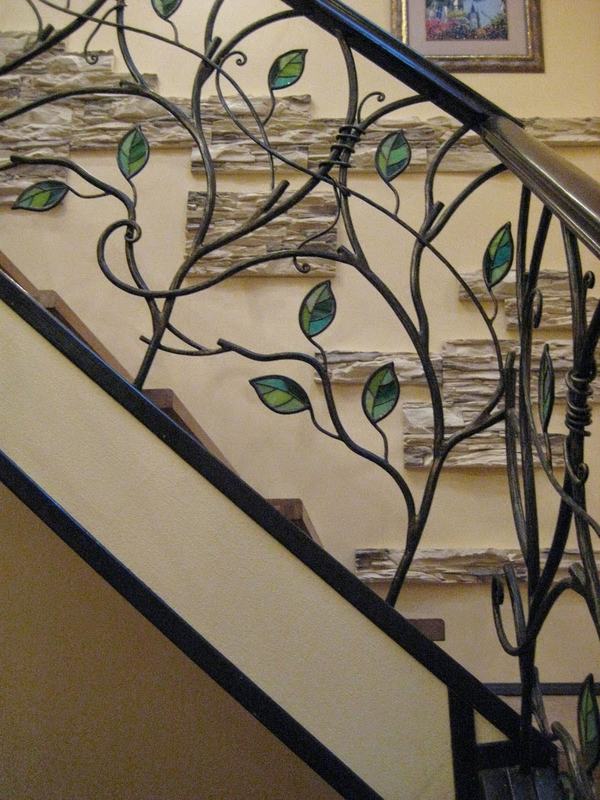 unique ornate iron decorative banisters modern tree branches leaves