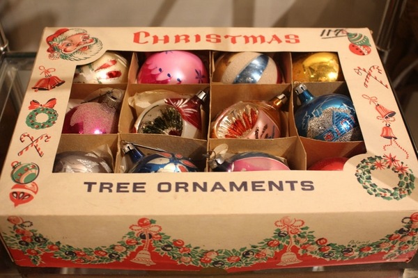 vintage Christmas tree ornaments glass balls christmas tree decoration