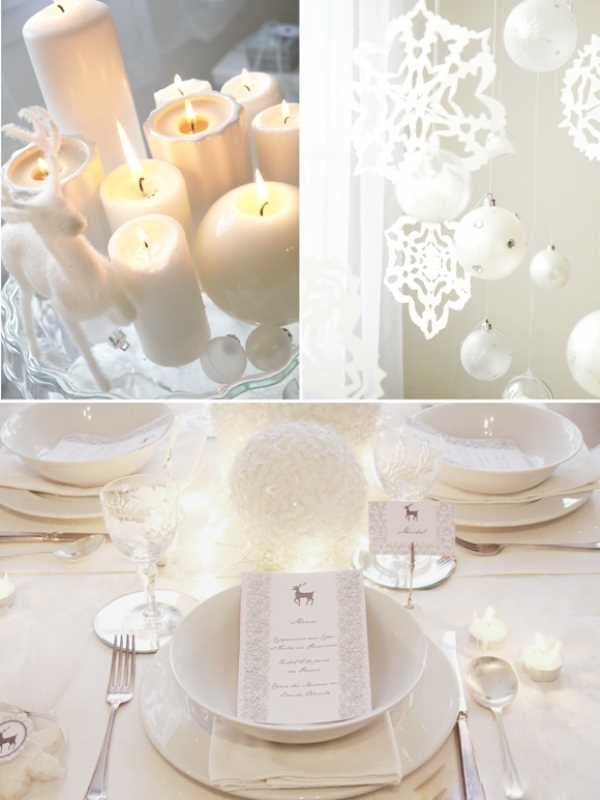 white theme decorating ideas table decor