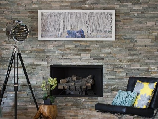 Airstone wall ideas living room accent wall ideas