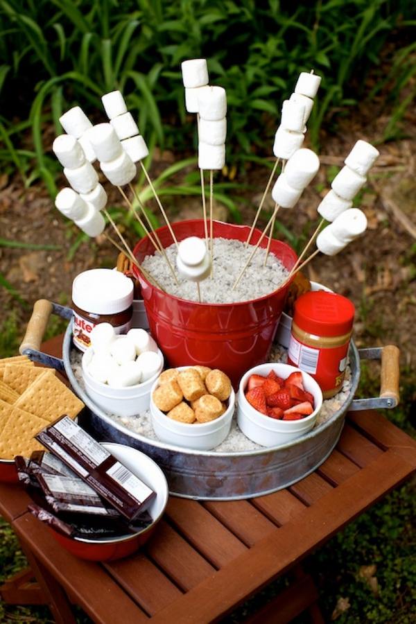 party menu marshmallow buffet ideas