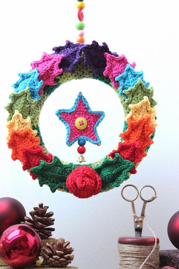 Crochet decorations DIY wreath ideas
