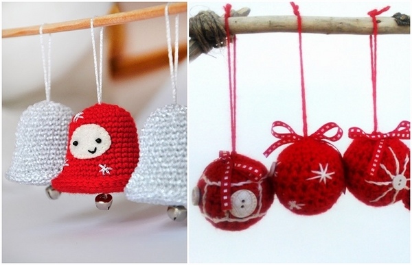 Crochet decorations homemade tree ornaments 