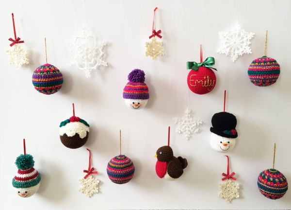 Crochet decorations unique tree ornaments 