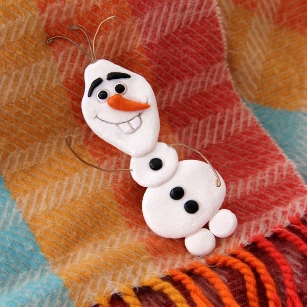 DIY ornaments snowman olaf disney
