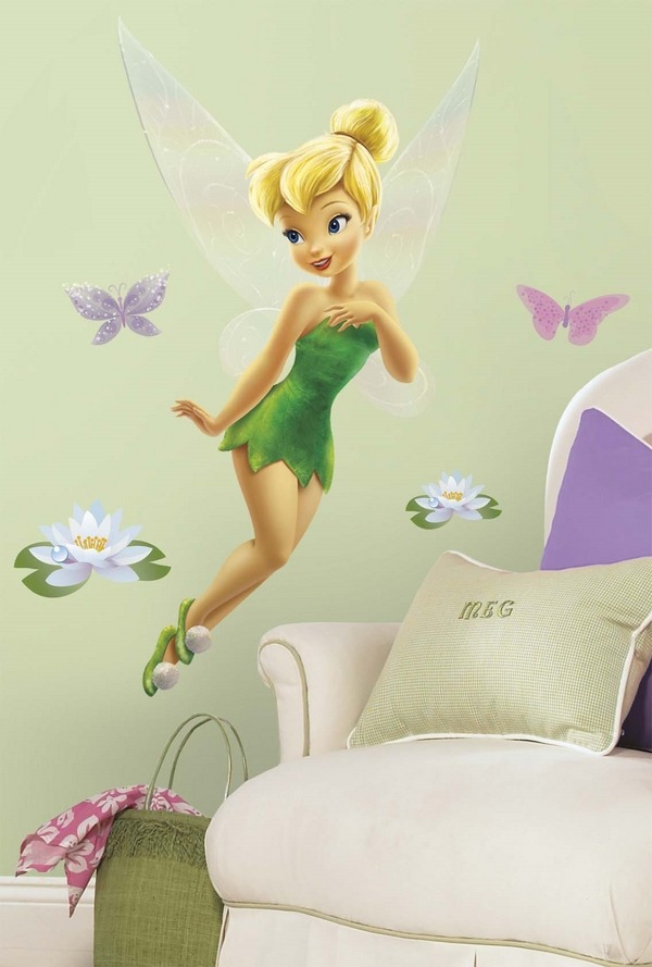 Disney-Tinkerbell-wall-decal-ideas-kids-bedroom-wall-decorations