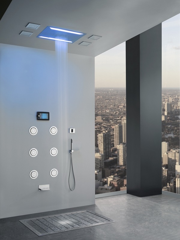 Aqua Sense shower system ceiling mounted showerhead