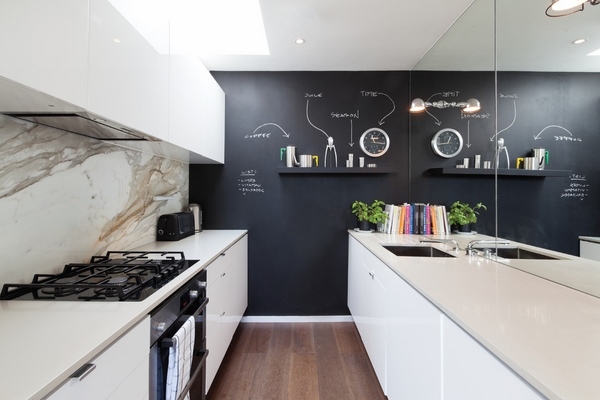 Kitchen chalkboard ideas modern white kitchen design 
