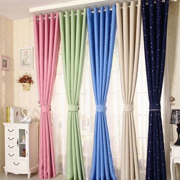 Thermal insulated blackout curtains window treatment ideas 