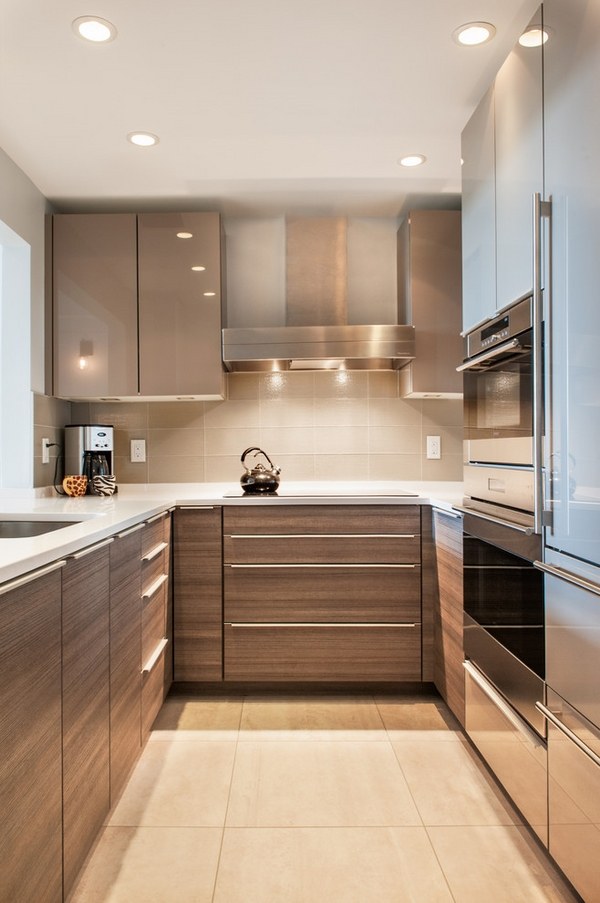 U shaped kitchen design ideas small modern cabinets
