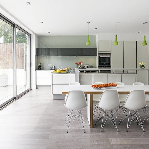 White kitchen diner extension white kitchen dining room design