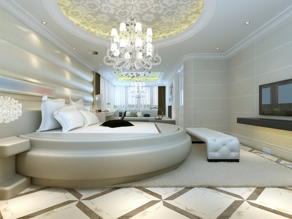 amazing bedroom circle bed spectacular chandelier modern bedroom design
